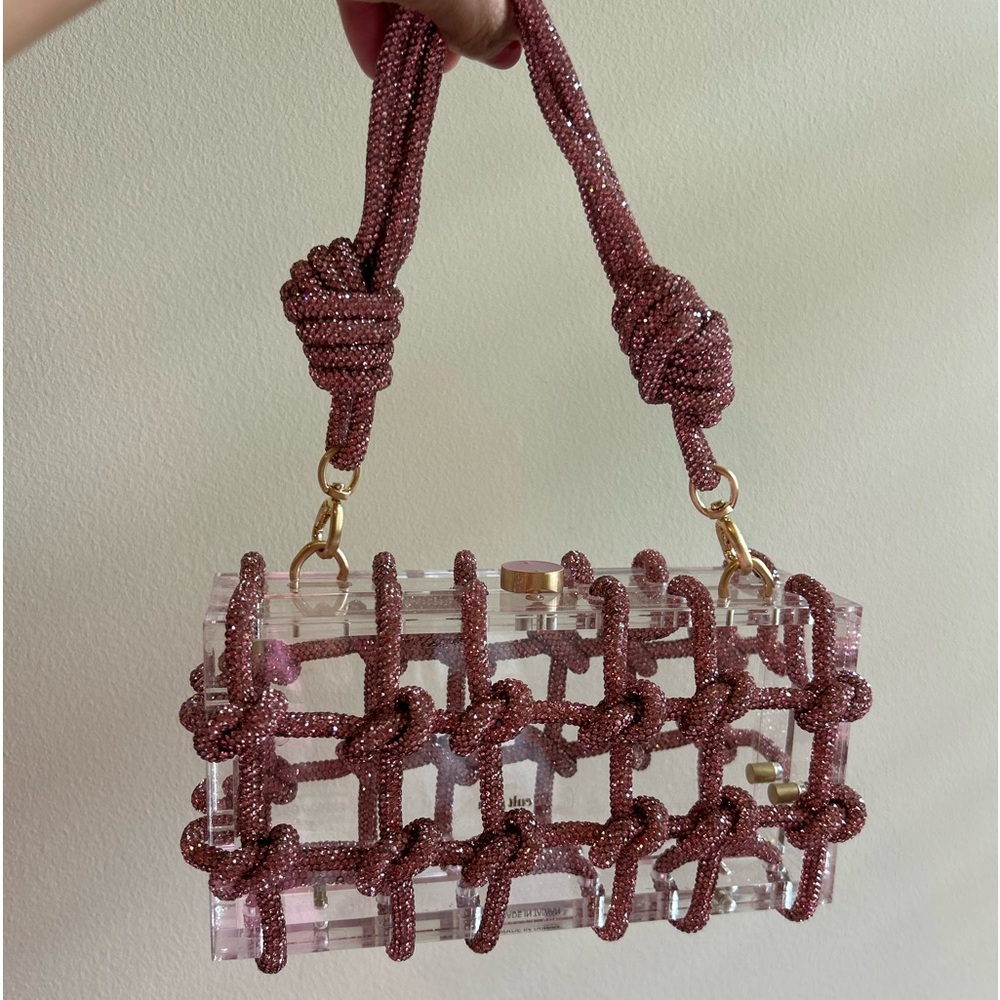 Cult Gaia clear clutch bag